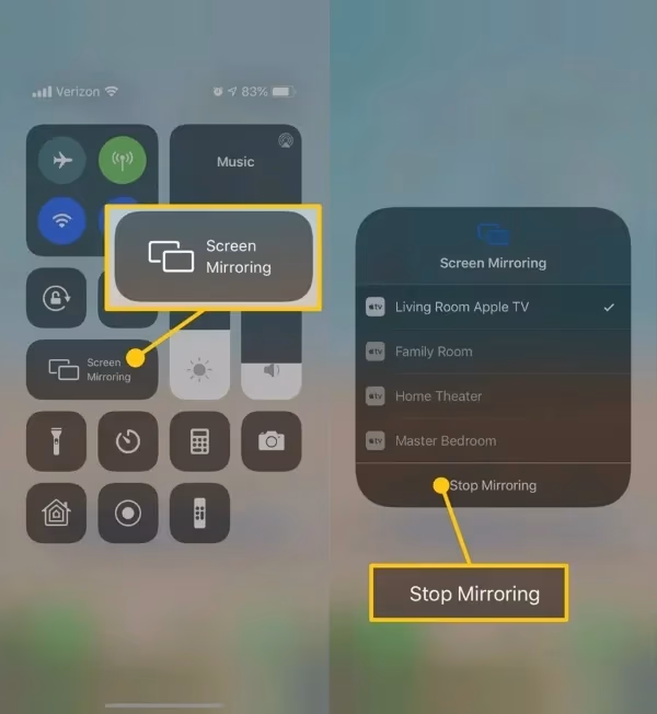Iphone Stop Mirroring