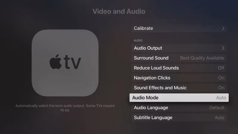 Apple Tv Audio Mode