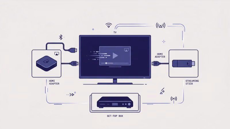 Best AirPlay TV adapters compared including Apple TV 4K and Roku Stick