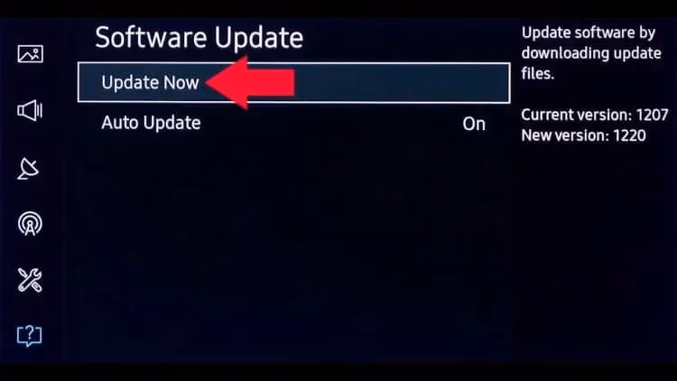 Samsung TV Update Now