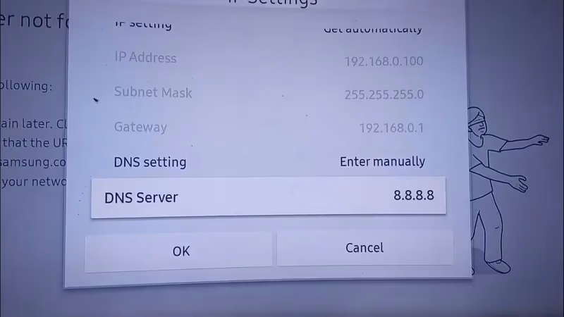 Set Tv Dns Server To 8.8.8.8