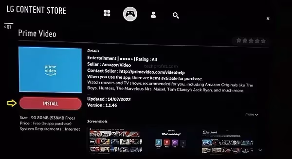 Lg Tv Prime Video Install
