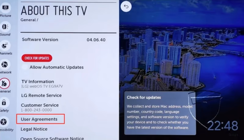 Lg Tv User Agreements