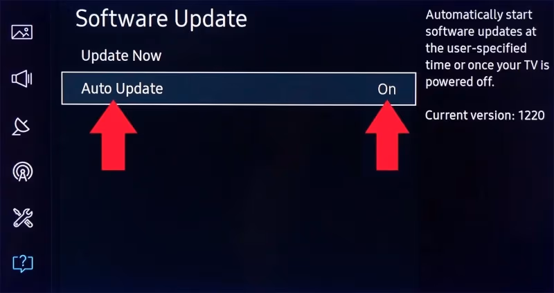 Auto Update Samsung Tv