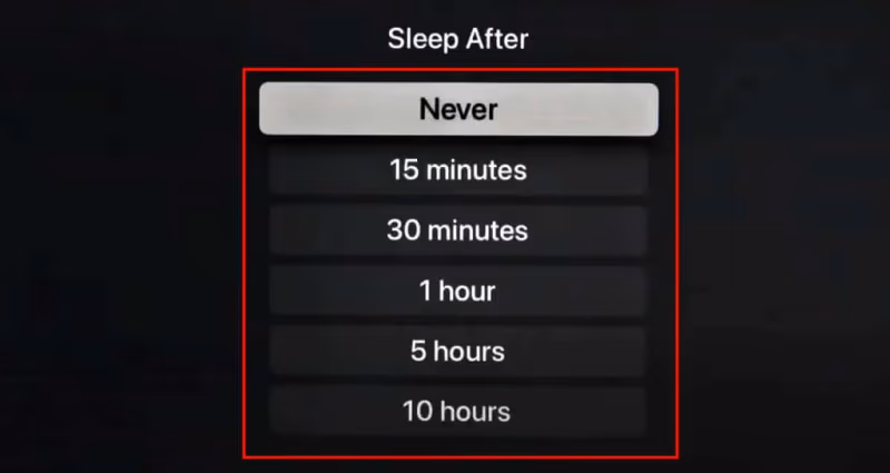 Apple Tv Sleep After 1