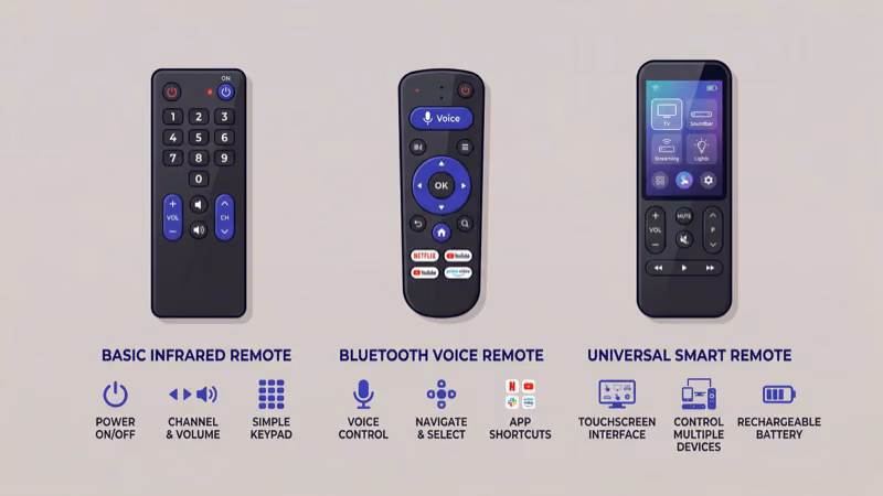 Top YouTube TV remote picks including Roku Voice Remote Pro and Apple Siri Remote