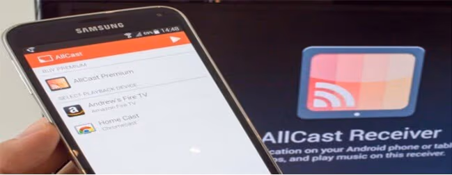 Use the AllCast app to cast/airplay Android to Apple TV