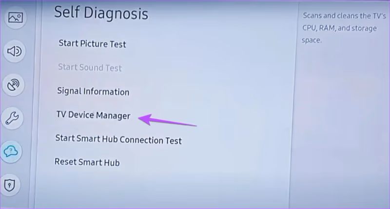 Samsung Tv Clear Cache Using Device Care 2019 2
