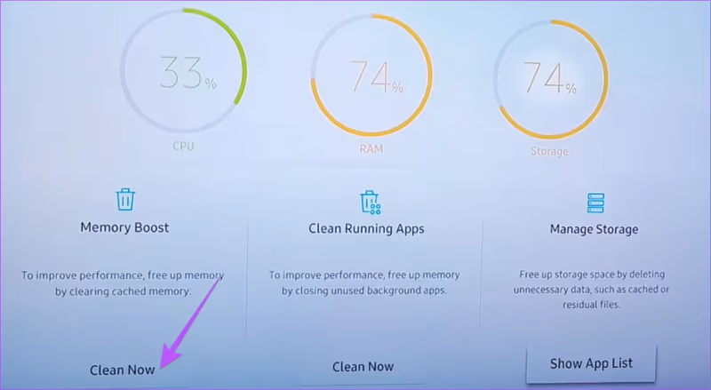 Samsung Tv Clear Cache Using Device Care 2019 3