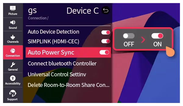 Lg Tv Auto Power Sync Or Simplink
