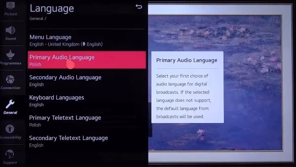 Lg Tv Primary Audio Language