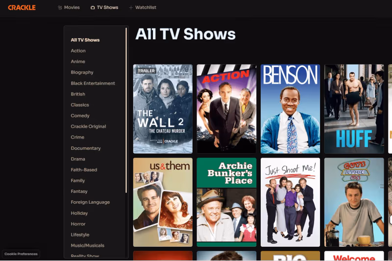 Crackle Television Series