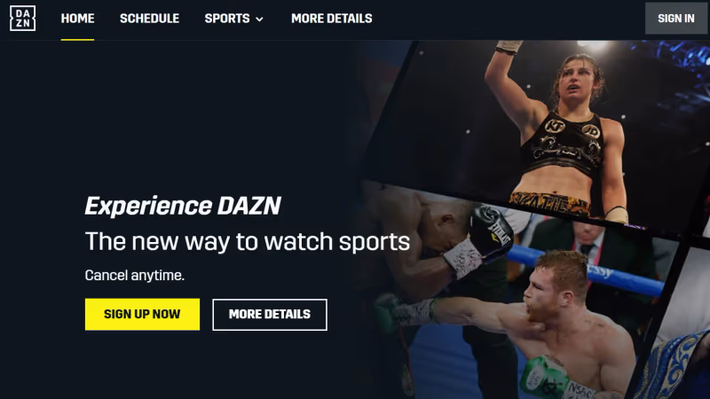 Dazn Sign Up Now