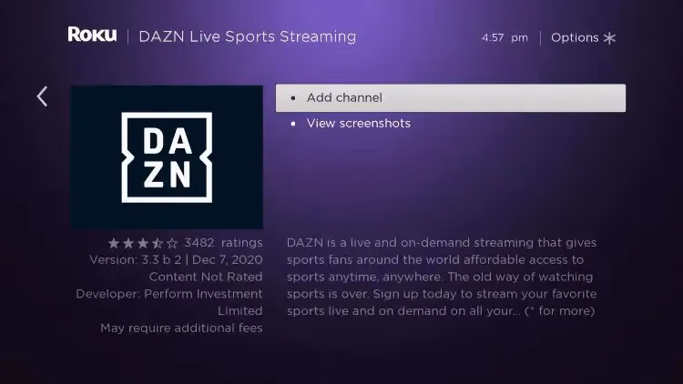 Install The Dazn App On Roku 3