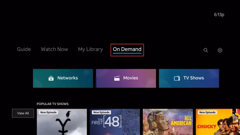 Directv Browse On Demand Shows & Movies