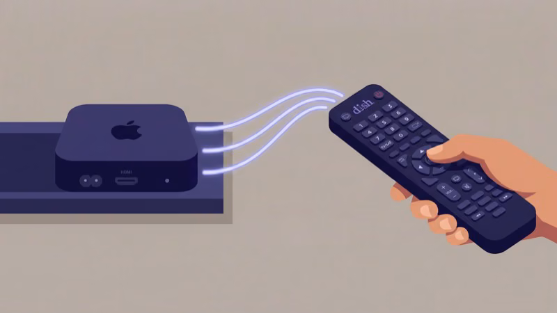 Programming Dish remote to control Apple TV with IR signals