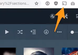 Chrome Select Cast Icon