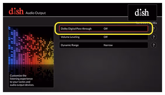 Dish Dolby Audio