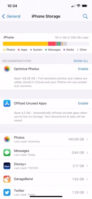 Iphone Storage Disney Plus