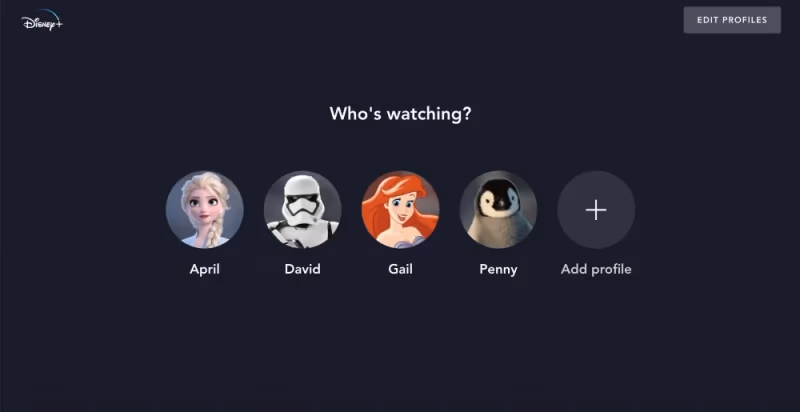 Disney Plus Switch Profiles