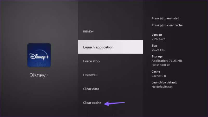 Fire Tv Disney Plus Clear Cache