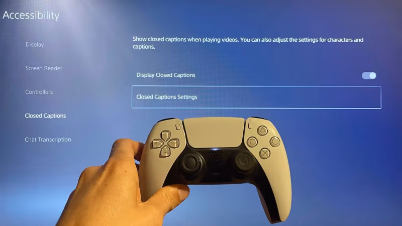 Playstation Closed Captions