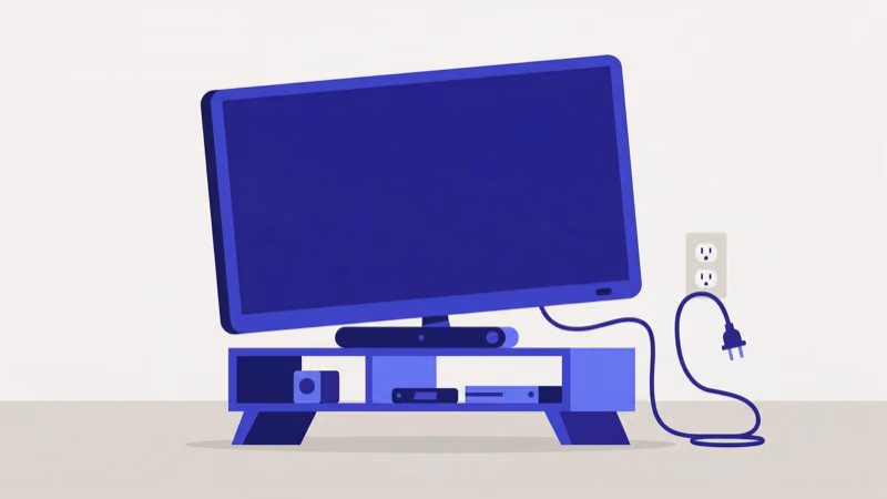 Element TV unplugged from wall outlet during 60-second power cycle reset