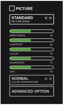 Element Tv Picture Settings