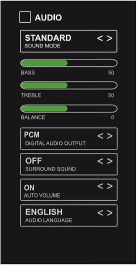 Element Tv Audio Settings