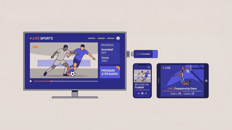 Supported devices for fuboTV including Roku Apple TV Fire TV and Samsung smart TV