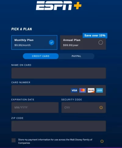 Signing Up For An Espn Plus Subscription 3
