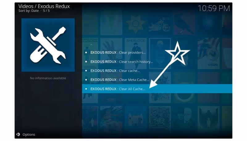 Clear the Cache on Exodus Redux