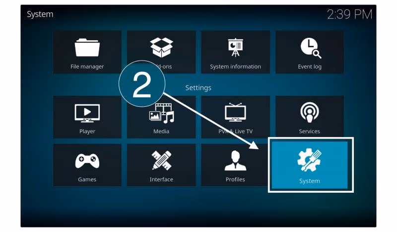 Kodi System Settings