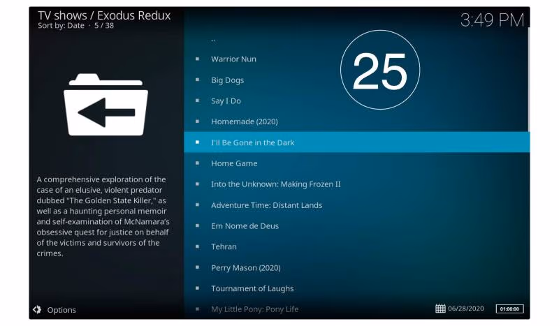 Exodus Redux on Kodi