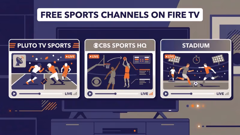 Free sports streaming channels available on Amazon Fire TV Stick