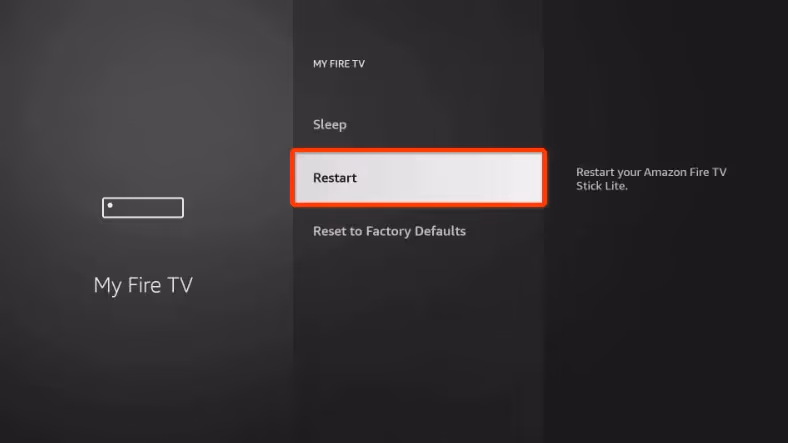 Fire Tv Restart