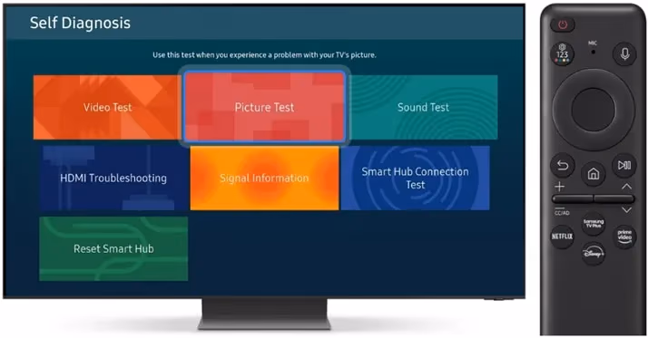 Samsung Tv Self Test Images