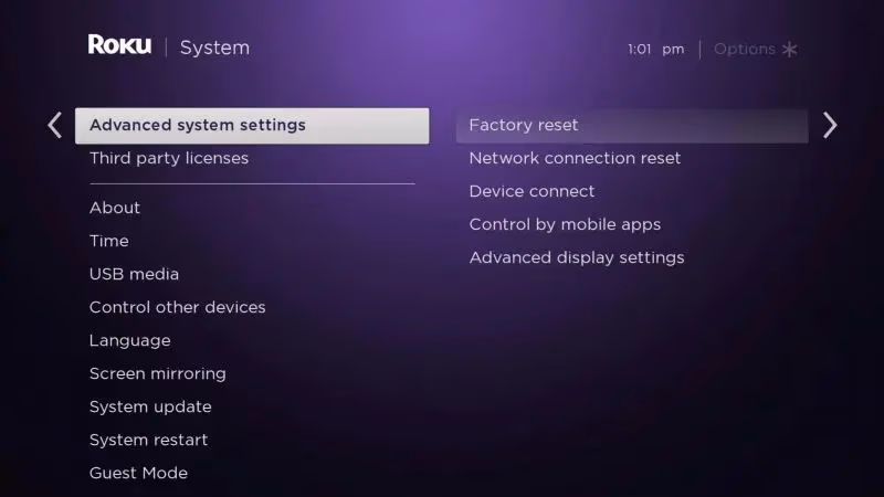 Roku Tv Factory Reset