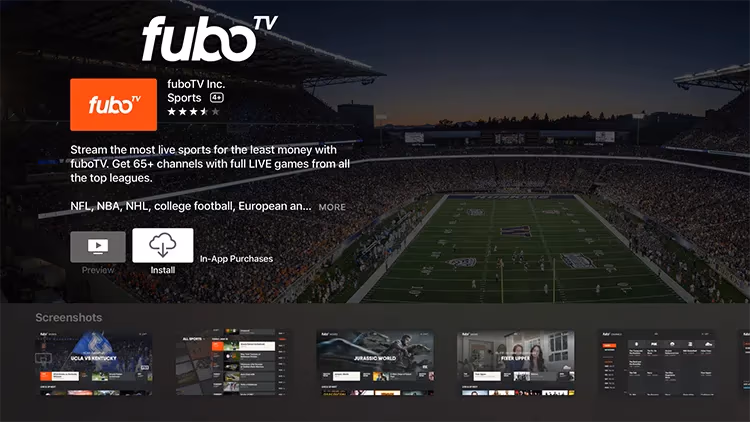 Apple Tv Install The Fubotv App