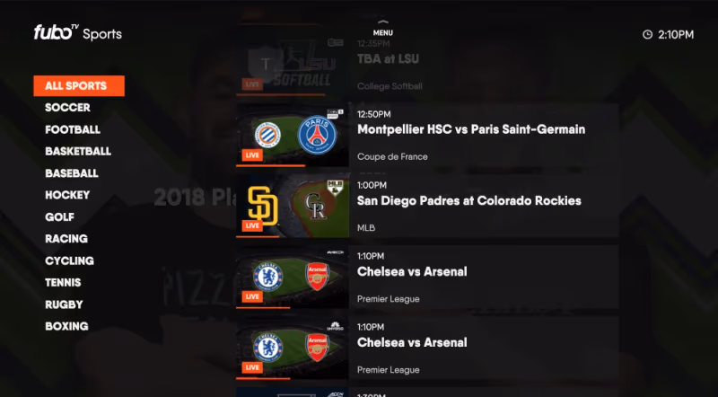 Fubotv All Sports
