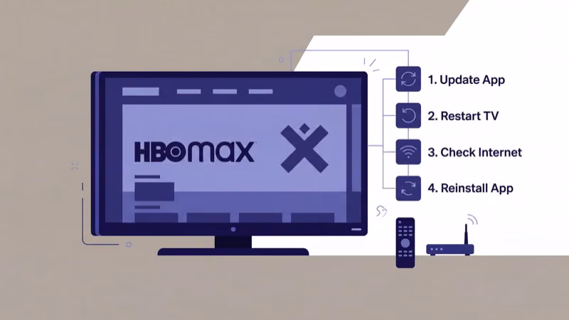 Quick fixes for Max app crashes including cache clear and restart