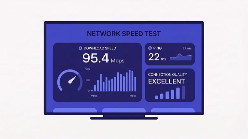 Running a network speed test on Apple TV to diagnose Max buffering