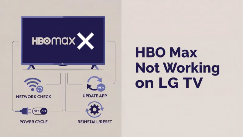 LG TV settings menu showing firmware update and app cache clear options
