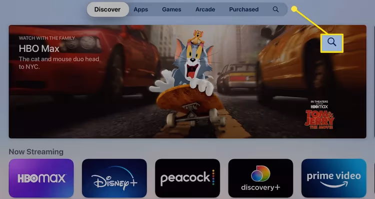 Apple Tv Open The App Store Search