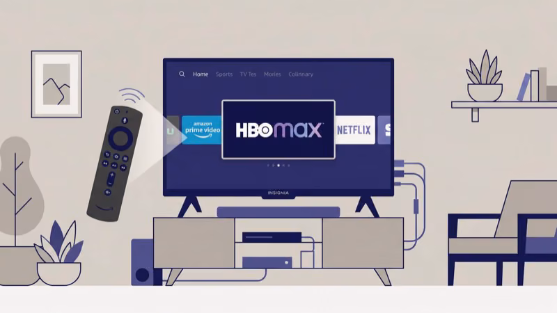 Max app installation screen on Insignia Fire TV Amazon Appstore