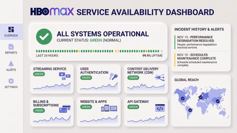Max app server status check screen on PS5 during outage troubleshooting