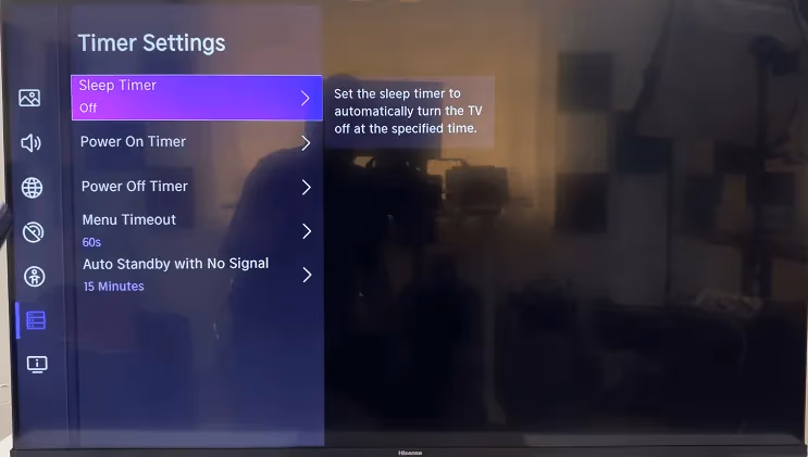 Hisense Tv Timer Settings