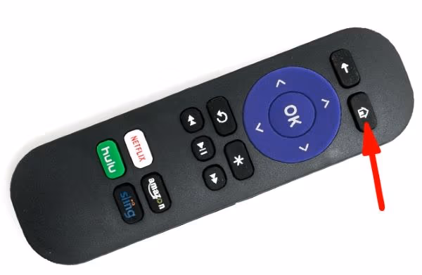 Restart using the Roku TV Remote
