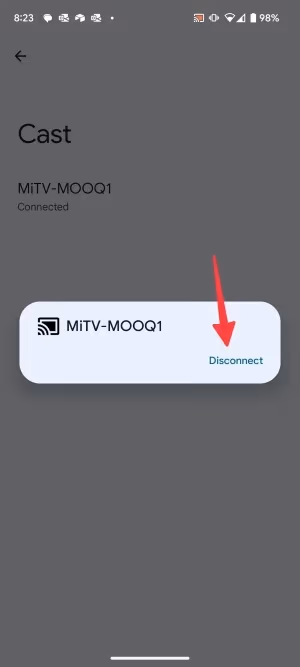 Turn Off Cast On Android