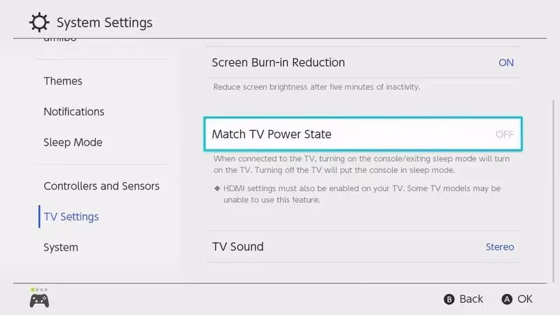 Match Tv Power State